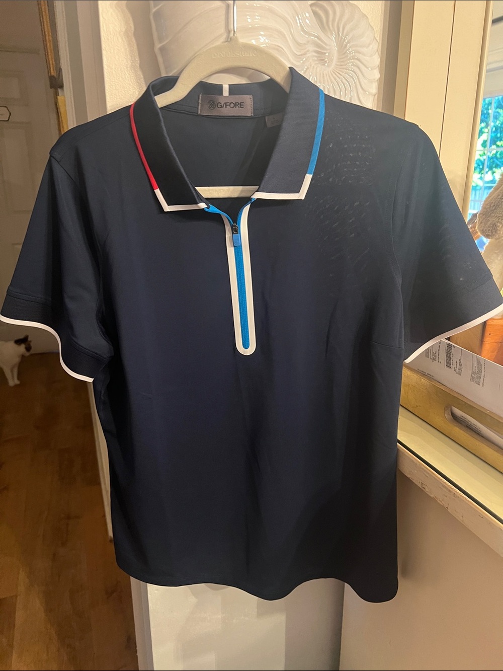 G/FORE 🇺🇸 1/4 Zip Gold Shirt NWT